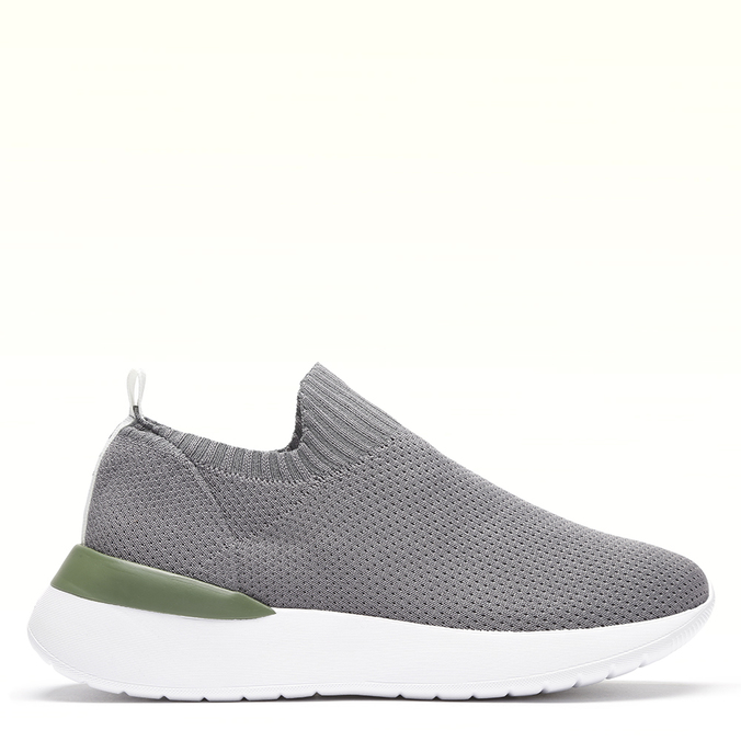 slip on cinza